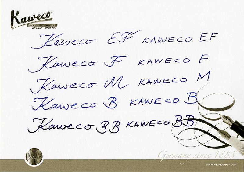 F M B o BB Kaweco Premium Acero Nuevo en Caja sección Chapado en Oro 060 en EF 