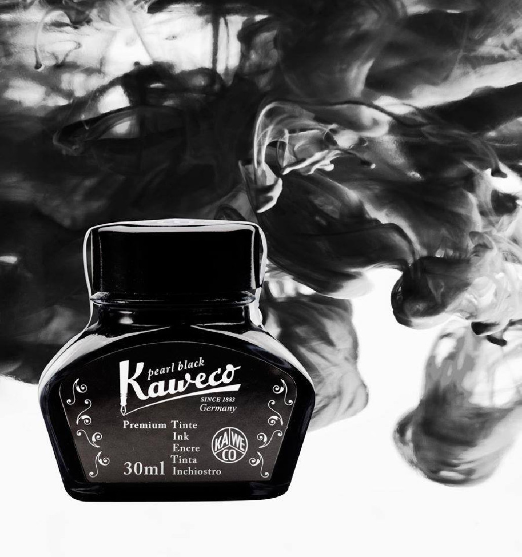 Kaweco ink bottle 30ml Premium Pearl Black