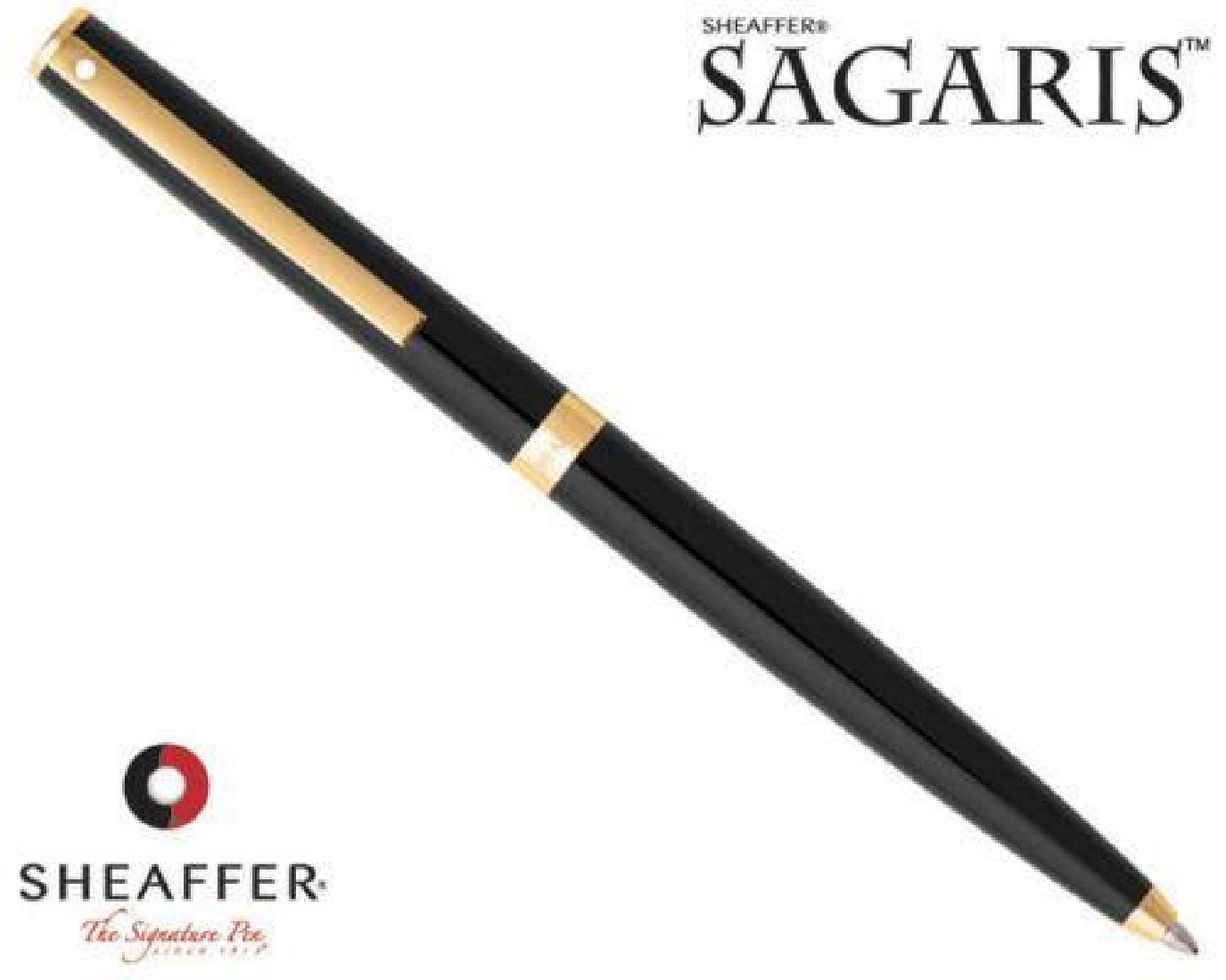 Gloss Black Sheaffer Sagaris Rollerball Pen New In Box SH-9471-1 