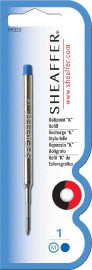 Sheaffer ballpoint refill blue medium 99225