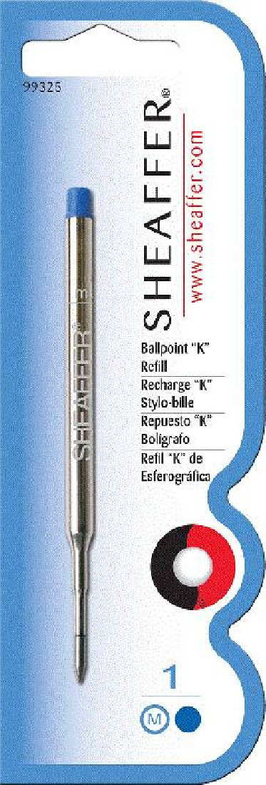 Sheaffer ballpoint refill blue medium 99225