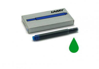 LAMY T10 giant ink cartrigdes 5 pieces green