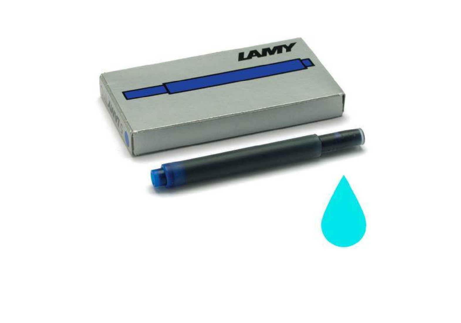 LAMY T10 giant ink cartridges 5 pieces turqoise