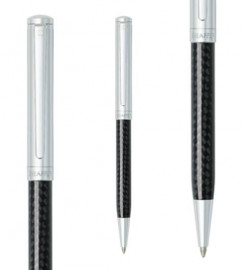 Sheaffer Intensity carbon fiber & chrome plated cap CT Ball Pen 9239-2