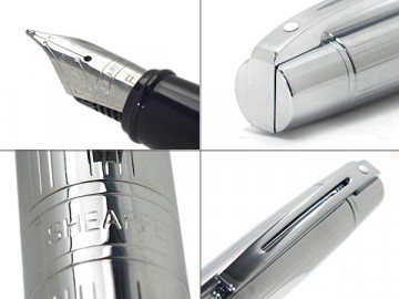 Sheaffer 300 Straight Line Chrome Trim Fountain Pen (9326-0)