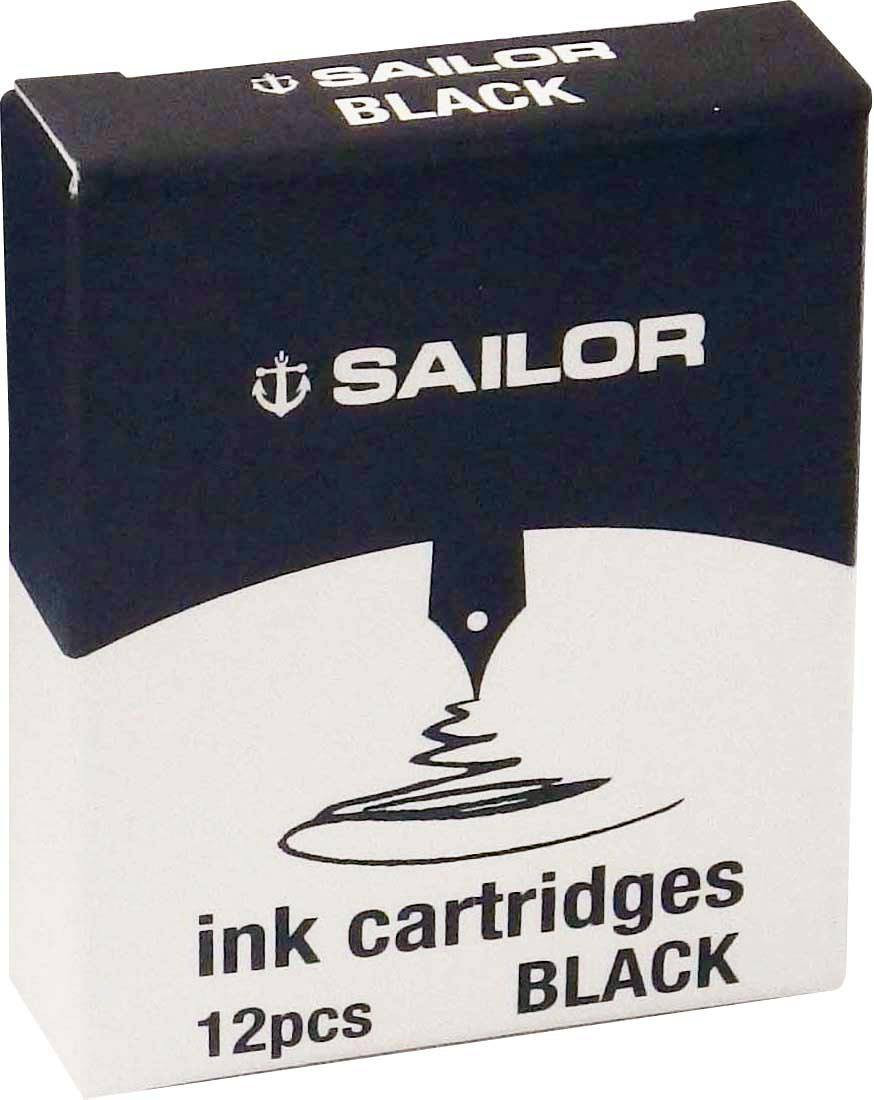 Sailor Gentle Ink cartridges black 12pcs