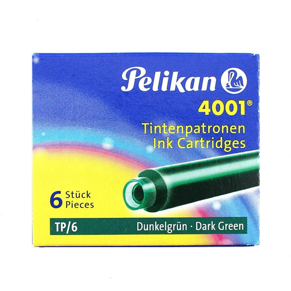 PELIKAN CARTRIDGES 4001 ΤΡ/6 DARK GREEN