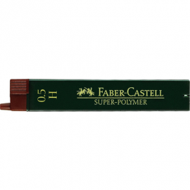 REFILL LEADS FOR MECHANICAL PENCILS 0.5 ΜΜ Η FABER CASTELL