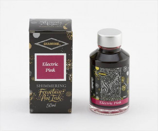 Diamine 50ml Electric Pink Fountain pen shimmer ink