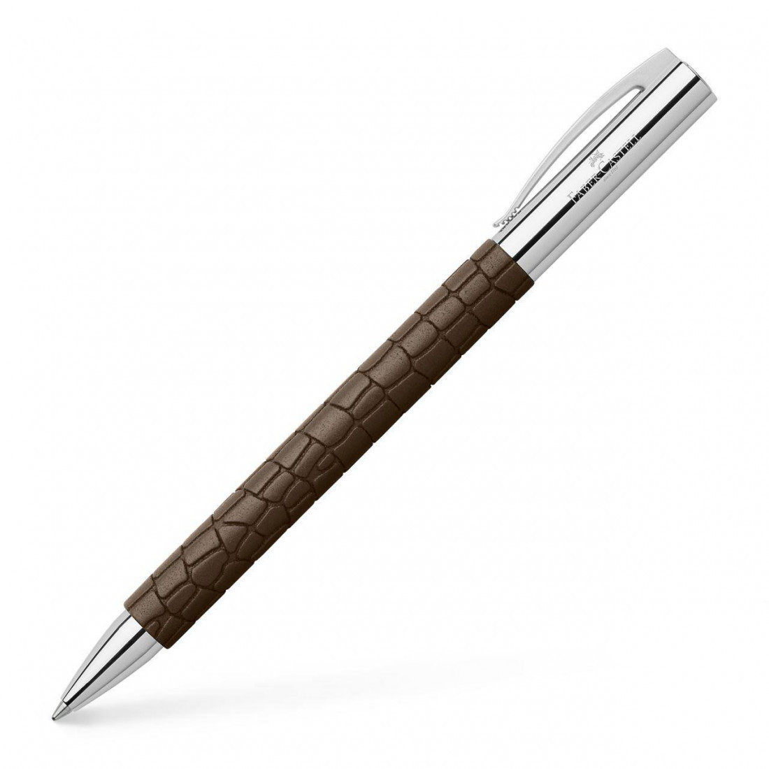 Faber Castell Ambition 3D Croco twist ballpoint pen, B, brown 146055