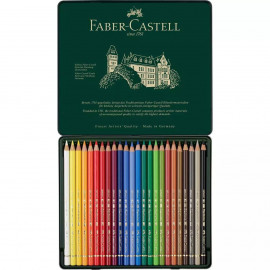 Faber Castell Polychromos colour pencils, tin of 24, 110024