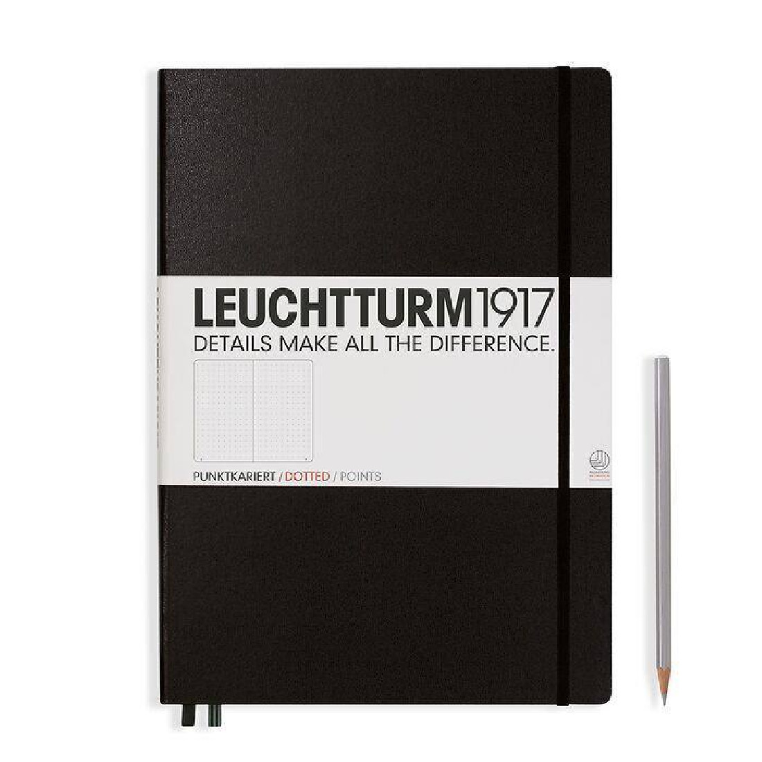Leuchtturm 1917 Notebook A4 plus Black Dotted Hard Cover