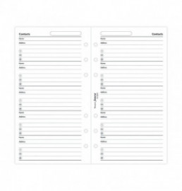 Filofax Contacts Value Pack Refill - Personal 133055 FX