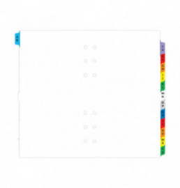 Filofax A-Z Dividers with Coloured Tabs - Personal 131608 FX