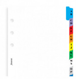 Filofax A-Z Dividers with Coloured Tabs - Personal 131608 FX