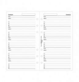 Filofax Contacts Refill - Personal 130201 FX