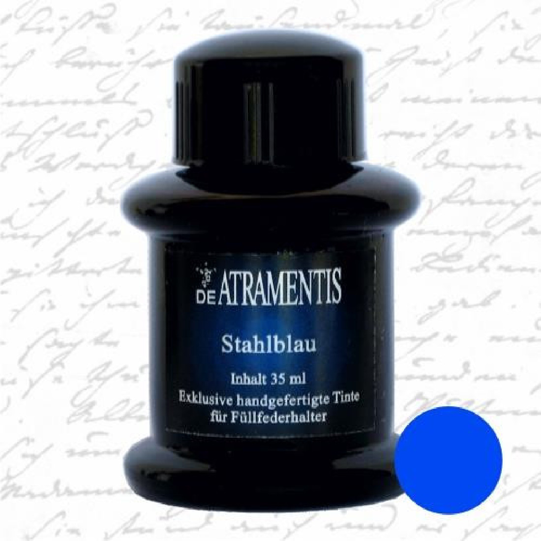 De Atramentis steel blue 45ml fountain pen standard ink