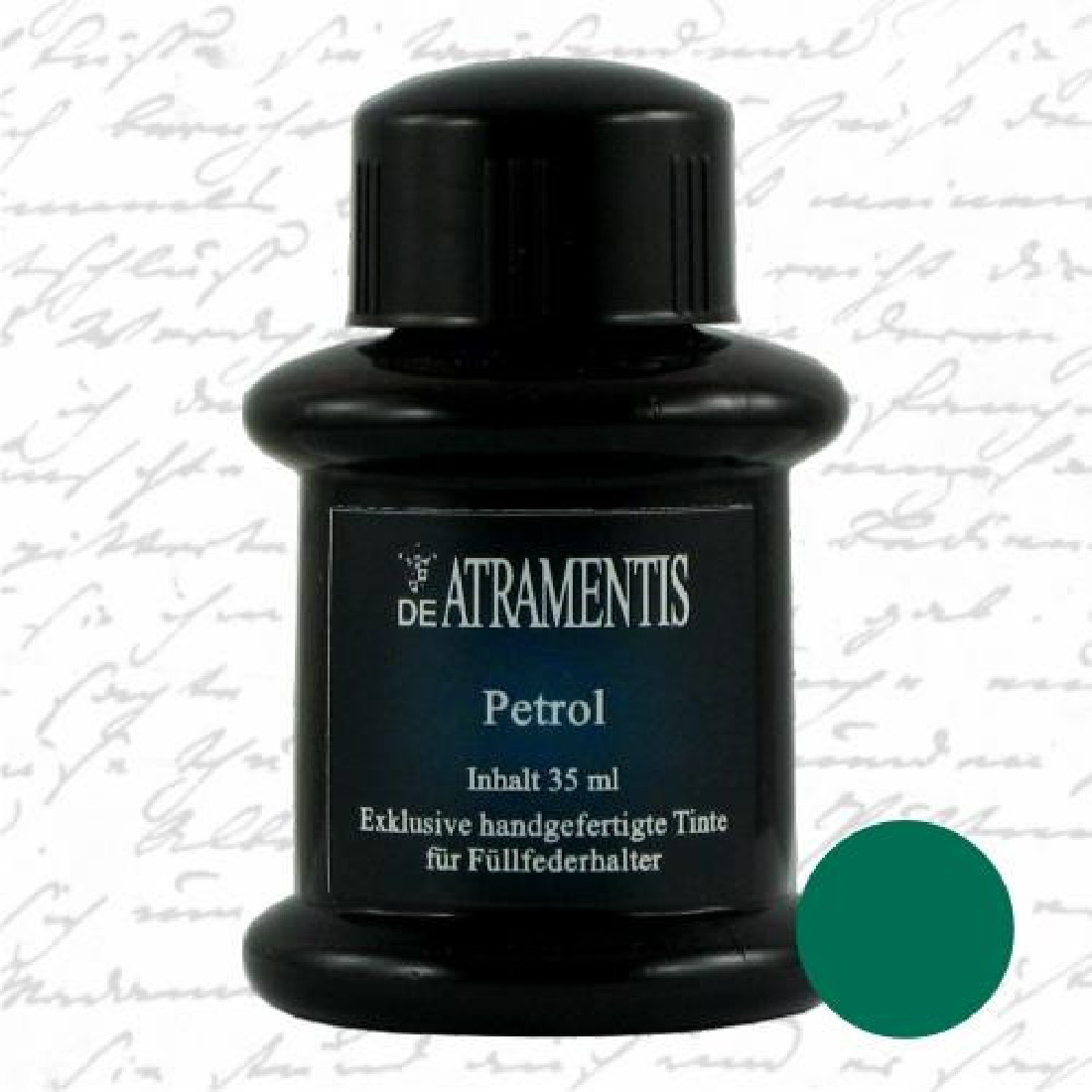 De Atramentis Petrol 45ml fountain pen standard ink