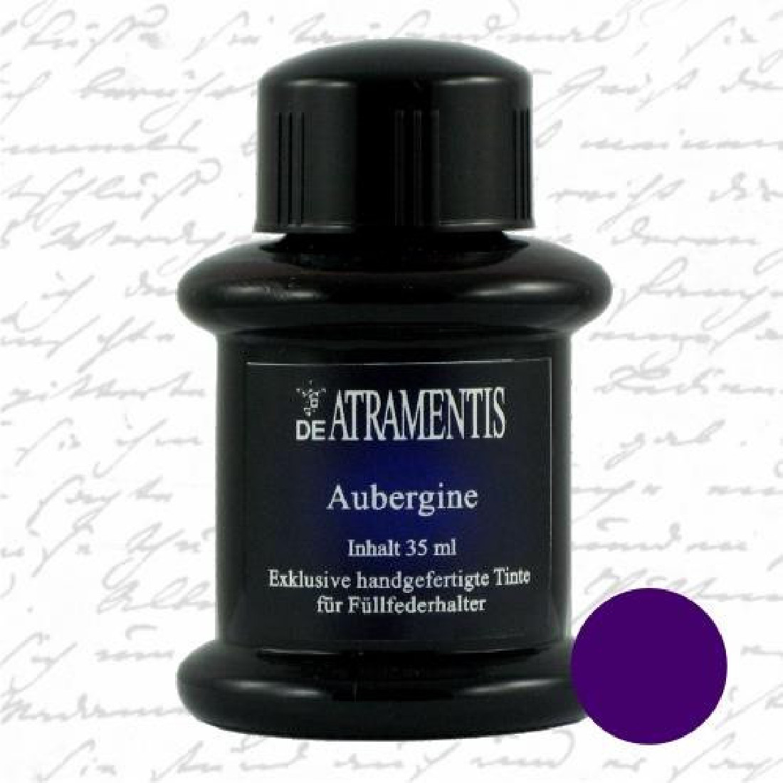 De Atramentis Aubergine 45ml fountain pen standard ink