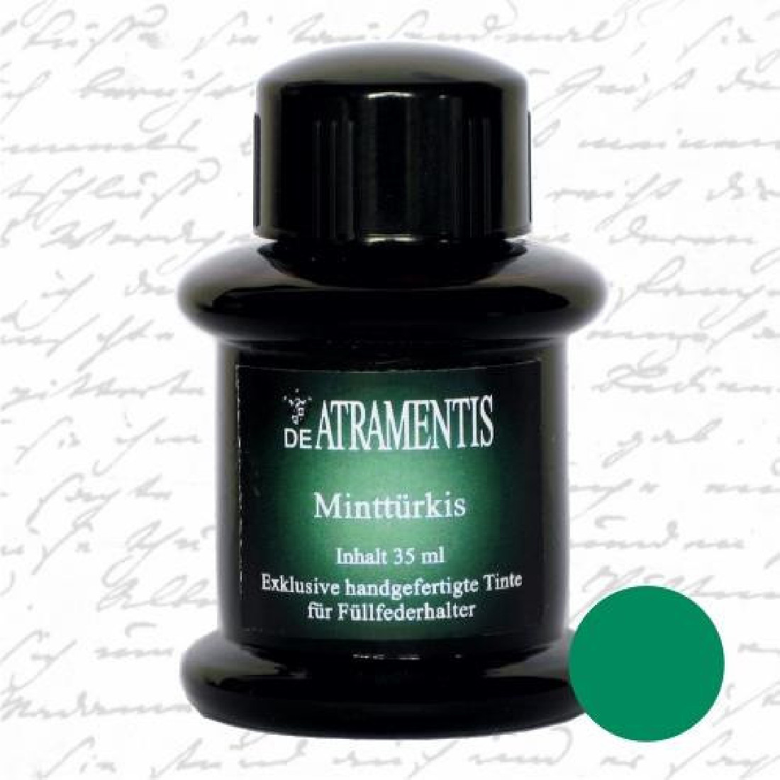 De Atramentis Mint Turquoise 45ml fountain pen standard ink
