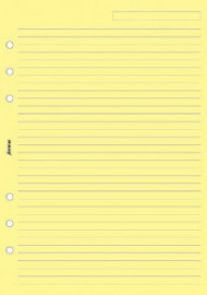 Refill A5 Yellow Ruled Notepaper 343010 Filofax