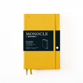 Leuchtturm 1917 notebook MONOCLE accordion notebook dotted B6 Yellow