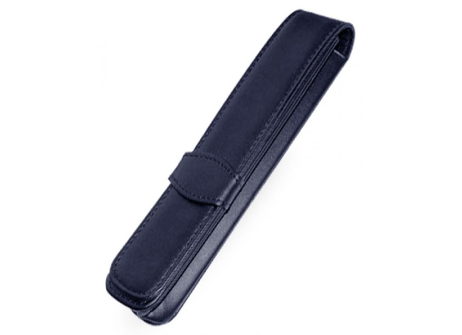 Leather flap case dark blue  for 1 pen ONLINE