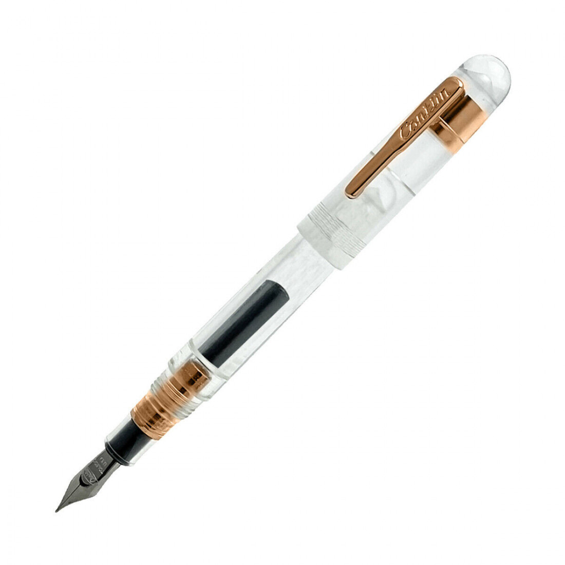 Conklin All American Demo(eyedropper)Rosegold Limited Edition Fountain Pen(cartridge/converter/eyedropper filling system)