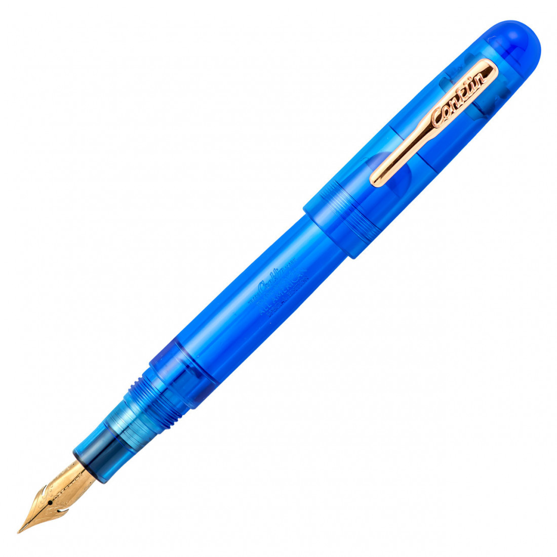 Conklin All American Demo Blue(eyedropper) Special Edition Fountain Pen(cartridge/converter/eyedropper filling system)
