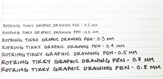 TIKKY GRAPHIC 0,2MM BLACK FINELINER ROTRING