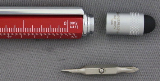 ONE TOUCH STYLUS 9 FUNCTION TOOL PEN RED MONTEVERDE