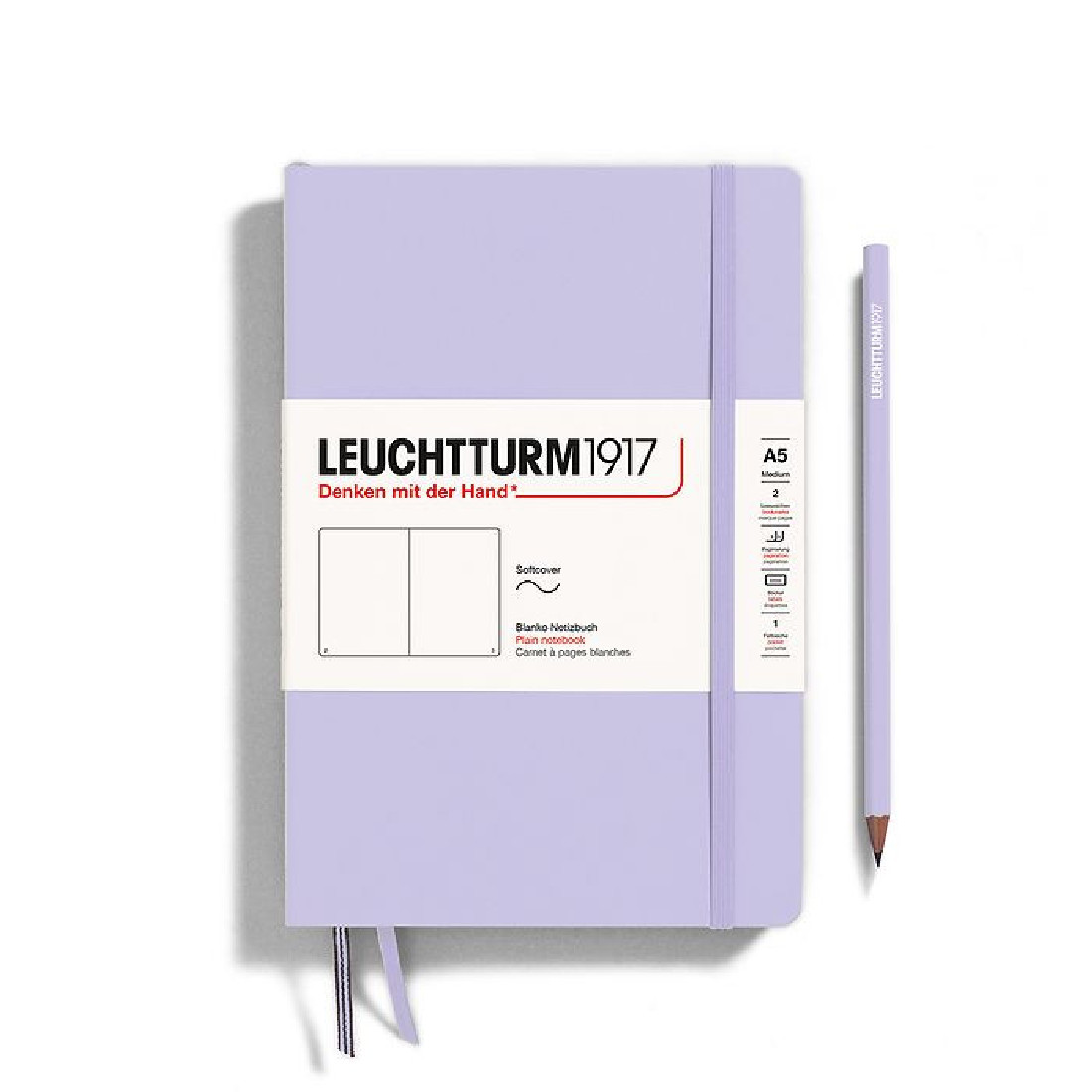 Leuchtturm 1917 Notebook A5 Lilac Plain Soft Cover