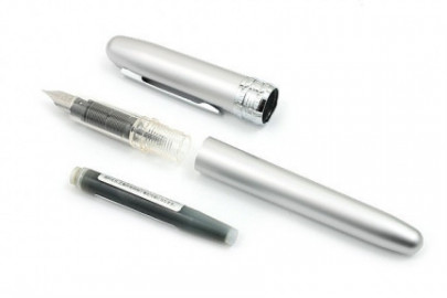Platinum Plaisir Silver Fountain Pen PGB-1000