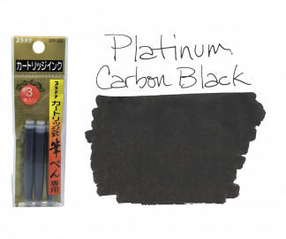 Platinum SPF-200 Brush Pen Spare Ink cartridges, set of 3