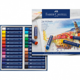 Faber Castell Oil Pastel Crayons Box of 24  127024