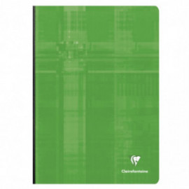Clairefontaine notebook clothbound A4 21X29,7cm, lined without margin, 192 pages, 90g, 9146 green