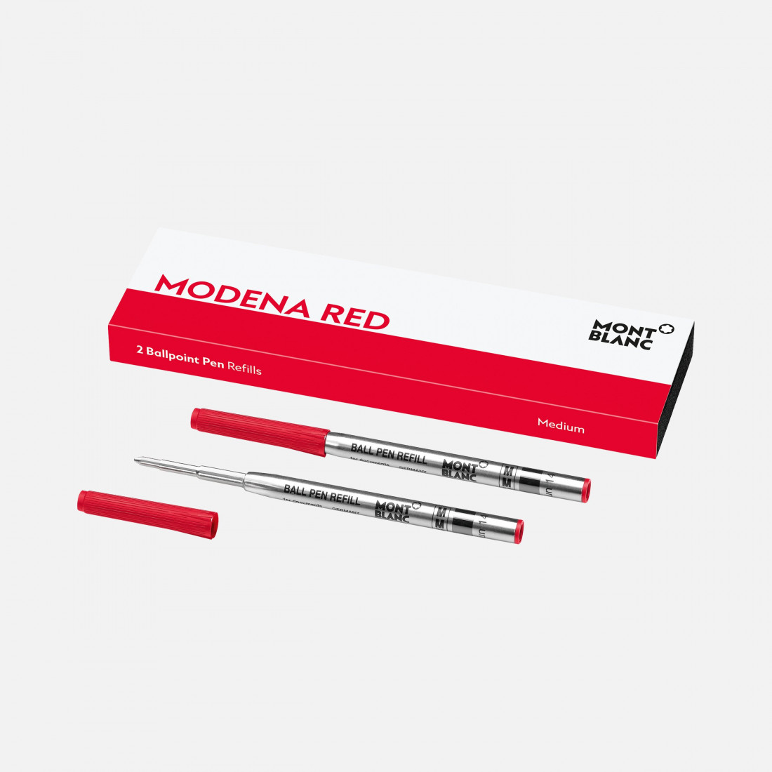 Montblanc 2 Ballpoint Refills Medium, modena red