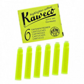 Kaweco ink cartridges 6pcs Highlighter Yellow