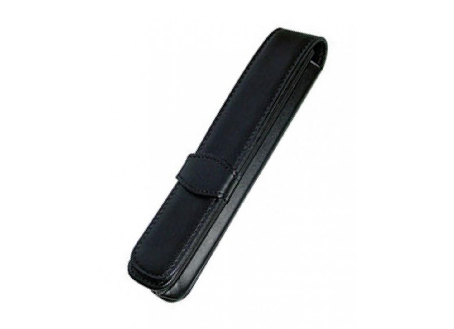Leather flap case black  for 1 pen  ONLINE 90758