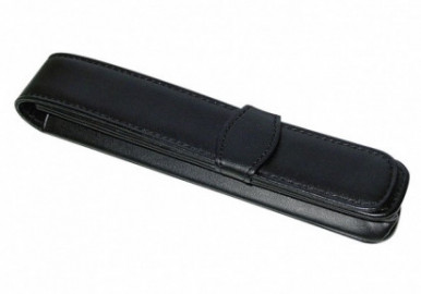 Leather flap case black  for 1 pen  ONLINE 90758