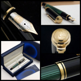 Pelikan Souveran M800 Green Black Fountain Pen