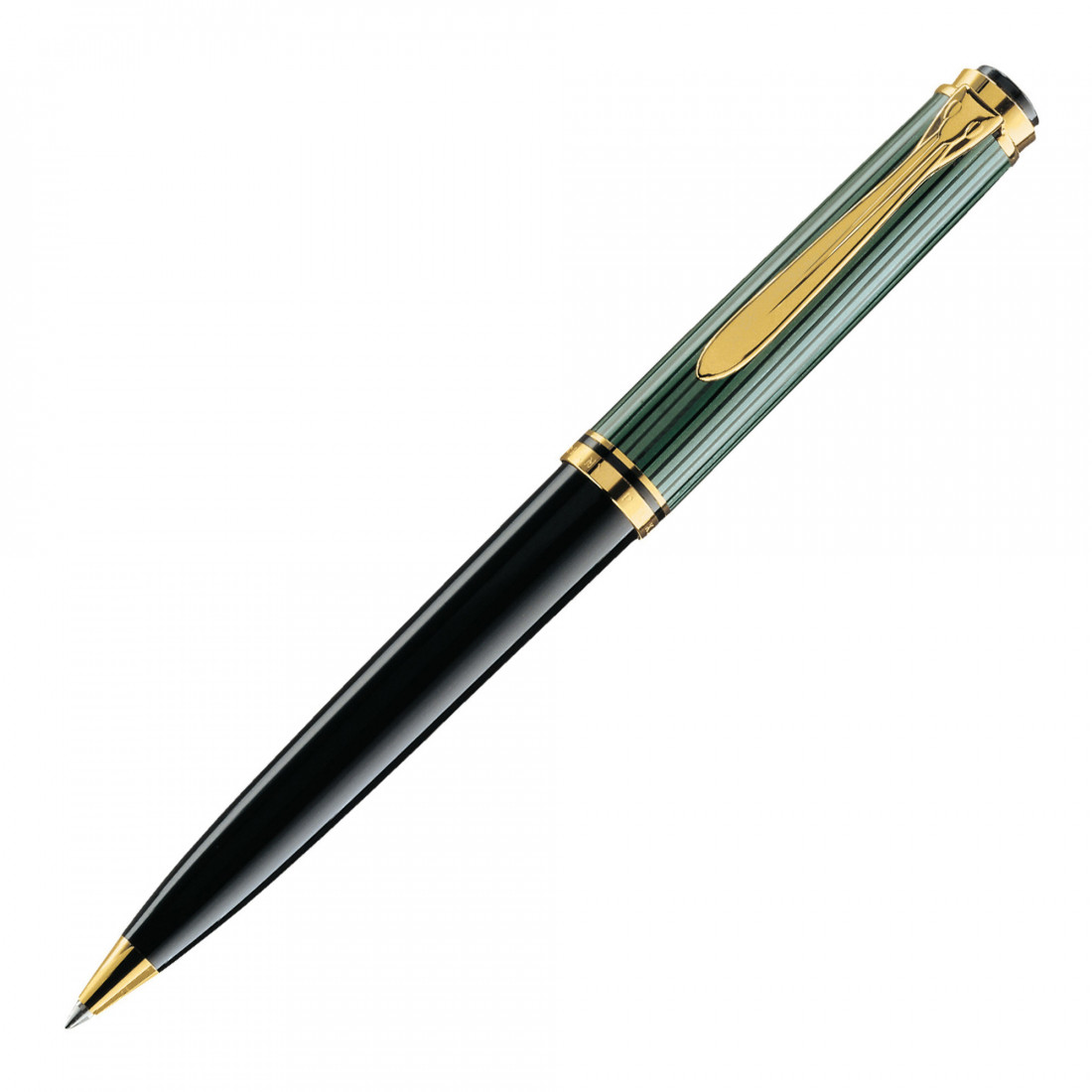 Pelikan Souveran K800 Green Black Ballpoint Pen