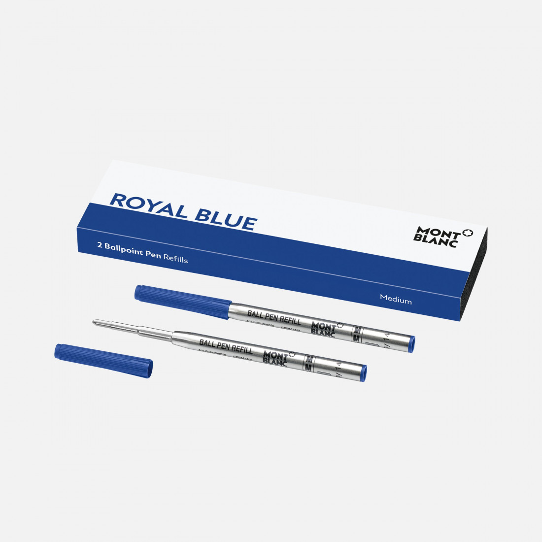 Montblanc 2 Ballpoint Refills Medium, Royal Blue