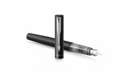 Parker Vector XL Black CT Set Fountain Pen and Rollerball