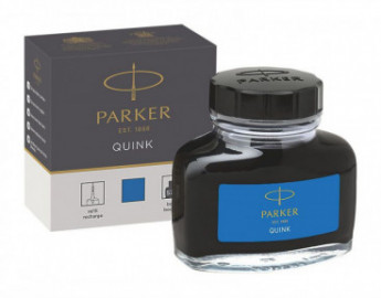 Parker quink ink 2oz bottle washable blue
