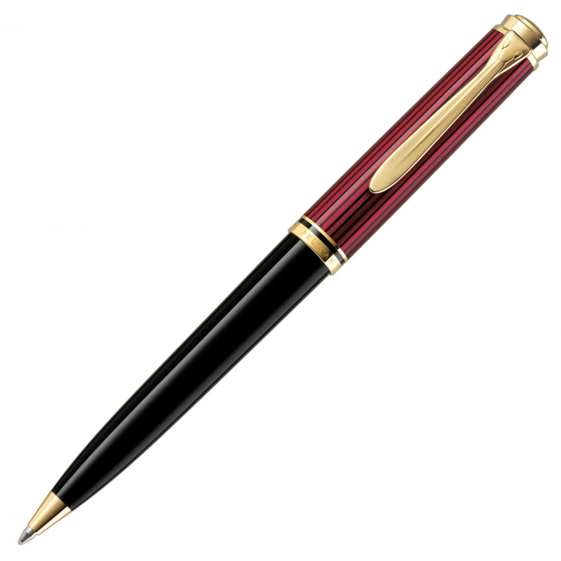 Pelikan Souveran K800 Red Black Ballpoint Pen