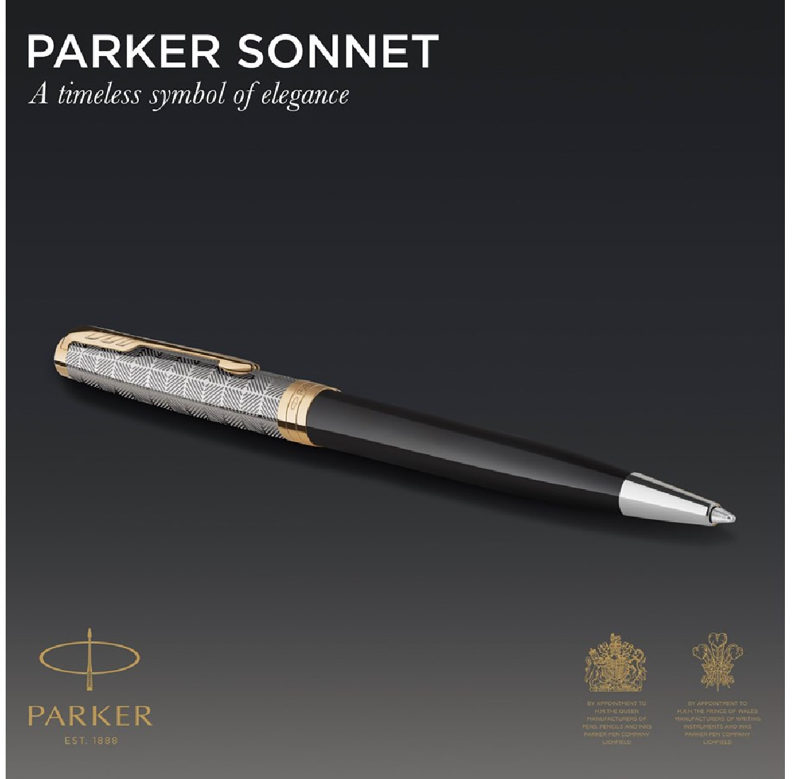 Parker Sonnet special edition 2021 Premium Metal Black GT ballpen