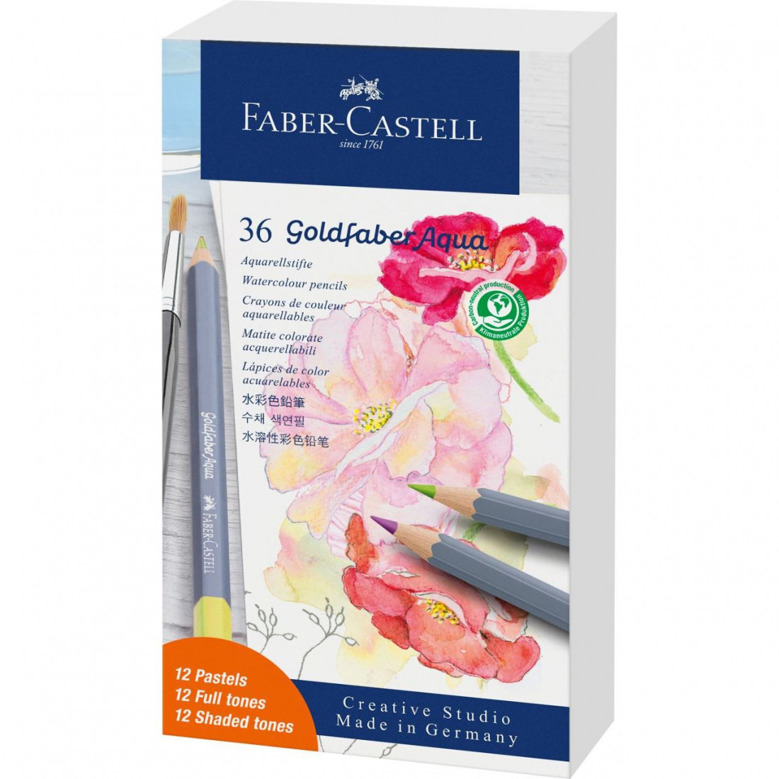 Faber Castell  Goldfaber Aqua watercolour pencil gift set, 36 pieces 114639