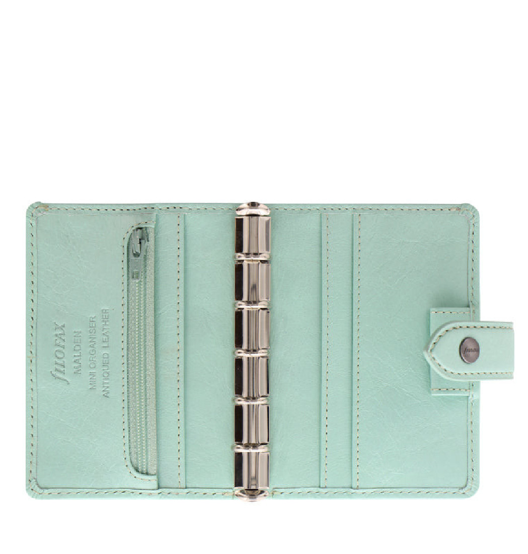 Filofax Malden Organizer, Pocket Size, Duck Egg - Tactile, Full - View #2