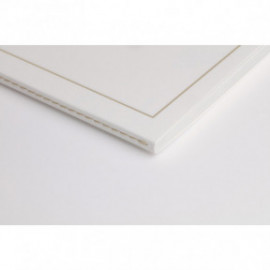 Clairefontaine Rhodia 36126C Triomphe Gold Collection  White Sewn Notebook - A5 21x14,8 cm - 96 Lined White Pages - 90 g Paper - Card Cover with Gold Marking